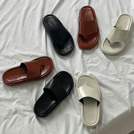 サンダル トング フラット レディース ぺたんこ ペタンコ 黒 茶色 白 ブラック ブラウン ホワイト 歩きやすい 痛くない カジュアル シンプル 靴 婦人靴 韓国