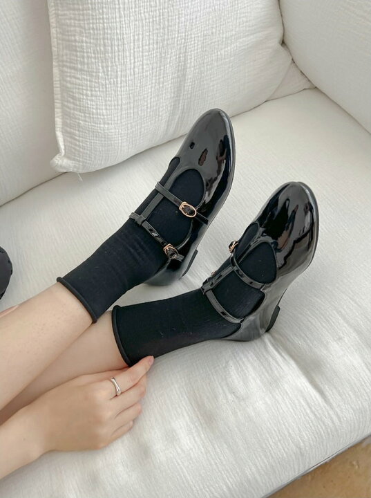 楽天市場】バレエシューズ パンプス ローファー ストラップ フラット 