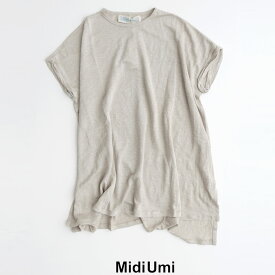 【SALE】MidiUmi ミディウミ　リネンワイドチュニックシャツ 2-718459A◆5ss