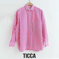 楽天市場】ticca シャツ（カラーピンク）（シャツ・ブラウス｜トップス 