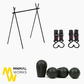 【セットでお得♪】MINIMAL WORKS　ミニマルワークス　インディアンハンガーMサイズセット［INDIAN HANGER M / MGFU-IH000-GO2BK］［RUBBER FOOT / MGAC-FT400-GO1B］［INDIAN HANGER HOOK M / MGFU-IH010-GO2BK］【ラッピング不可】