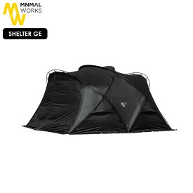 MINIMAL WORKS/ミニマルワークス　SHELTER GE/シェルターGE　MGSHSH02GE000GO0【BLACK/ブラック】【アウトドア　キャンプ　グループ】