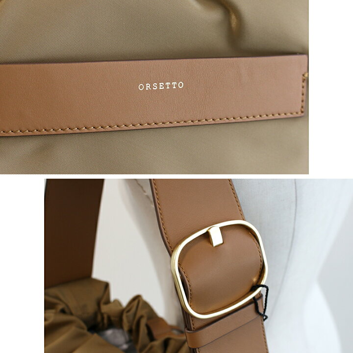 楽天市場】ORSETTO オルセット バックル付きナイロンショルダーバッグ 