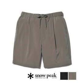 snow peak　スノーピーク　Quick Dry Shorts　クイックドライショートパンツ　PA-22SU007【アウトドア　キャンプ　トラベル　デイリー　夏　吸水速乾　ブラック　ブラウン】