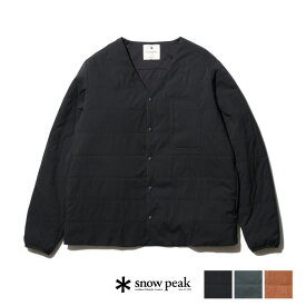 snow peak　スノーピーク　Flexible Insulated Cardigan　フレキシブルインサレーテッドカーディガン　SW-22AU001【カーデガン　インサレーション　中綿　アウトドア　キャンプ　トラベル　デイリー　アウター】