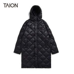 TAION/^CI@CITY gPACKABLEh HOOD LONG DOWN JACKET/VeB t[h O_EWPbg@106COCIyjZbNXzyBLACKz