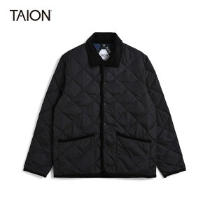 TAION/�^�C�I���@�gPIPING COLLARED�hDOWN CARDIGAN/�V�e�B �p�C�s���O�J���[ �_�E���J�[�f�B�K���@109CI�@�y���j�Z�b�N�X�z�yBLACK�z