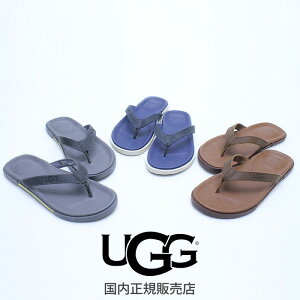 【SALE 】【国内正規販売店】【撥水】UGG/アグ 1005321/1094676 BennisonII メンズ ベニソン ベニッソン サンダル トング デッカーズ レザー◆4