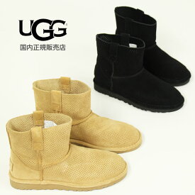 【SALE】【国内正規販売店】UGG/アグ 1016852 W Classic Unlined Mini Perf クラシック アンラインド ミニ パーフ [全2色]【レディース】◆5ss