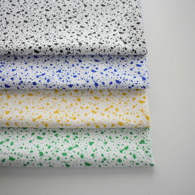 韓国生地 テラゾー柄 綿100％ 30数 4color オーダーカット 45cm単位 マーブル