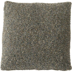 クッション グリーン FAB-103GR 緑 カーキ 正方形 おしゃれ ソファ ブークレ生地 くすみカラー スクエア 無地 シンプル 四角 リビング もこもこ 北欧 モダン 大きめ ベッド