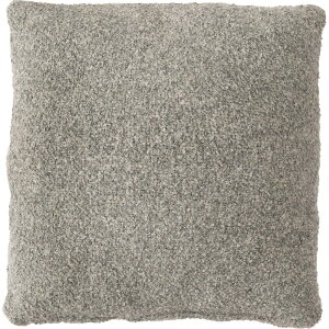 クッション グレー FAB-103GY 灰 ねずみ色 正方形 おしゃれ ソファ ブークレ生地 くすみカラー スクエア 無地 シンプル 四角 リビング もこもこ 北欧 モダン 大きめ ベッド