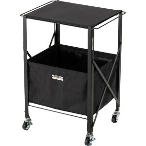 フォールディングテーブルワゴン ブラック MIP-71BK 折りたたみ 収納ケース 収納 収納ボックス ランドリー インダストリアル キャスター付き ベージュ グリーン