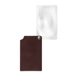 エッシェンバッハ viso POCKET(ヴィゾポケット) カード型ルーペ 革ケース付 ボルドー 2.5倍 1721-16 ベビー/シルバー 介護用品
