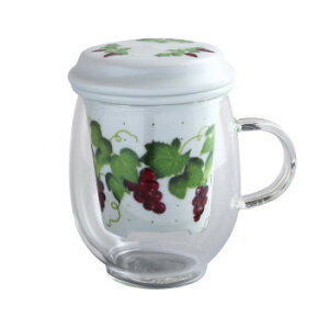 有田焼 セランドグラス おしゃれマグ 250cc ぶどう IW-002 家事用品 食器