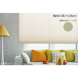 ハニカムシェード 彩 幅40×高さ135cm グリーン インテリア 敷物・カーテン