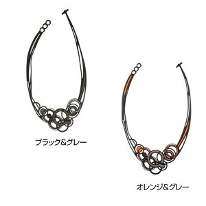 バチュカーダ ネックレス サターン ブラック&グレー 時計/ジュエリー/アクセサリ アクセサリー