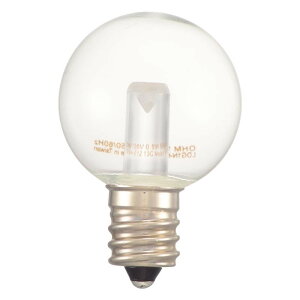OHM LED�~�j�{�[���������p G30/E12/0.5W/16lm/�N���A�����F LDG1N-H-E12 13C �C���e���A �Ɩ�