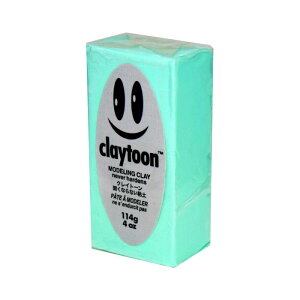 MODELING CLAY(モデリングクレイ) claytoon(クレイトーン) カラー油粘土 ミント 1/4bar(1/4Pound) 6個セット 文具・玩具 文具