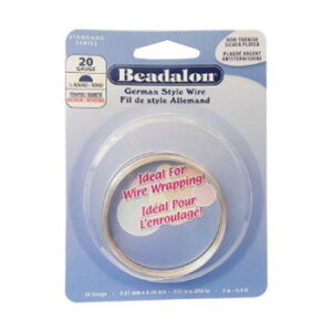Beadalon(ビーダロン) ハーフラウンドワイヤー ノンターニッシュシルバー 0.81mm×3m 20 その他ライフグッズ(趣味) 手芸・クラフト・生地