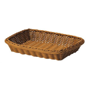 洗えるバスケット スクエア ON-143BR 家具/収納 収納用品