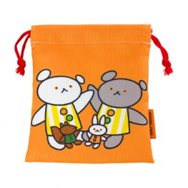 こぐまちゃん　巾着(小)　オレンジ　CKKC001 その他アパレル 和装