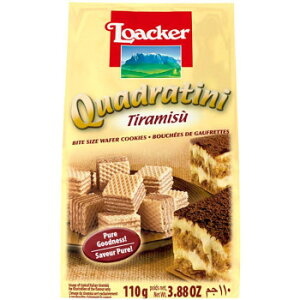 ロアカー クワドラティーニ ウエハース ティラミス 110g 12セット 軽食品 スイーツ・お菓子