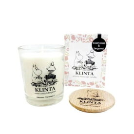 MOOMIN(ムーミン) マッサージキャンドル スイートカシス＆ベルガモット 18h KLT990254 その他ライフグッズ（趣味） 癒しグッズ・アロマ関連