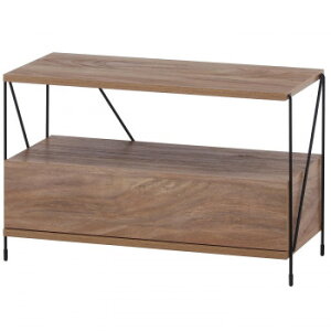 不二貿易 (C/D:77570) EZBOワイヤー TVラック OAK NA 家具/収納 家具 ラック その他