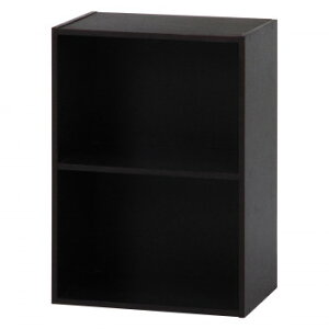 不二貿易 (C/D:96503) カラーボックス2段 BR 家具/収納 家具 ラック その他