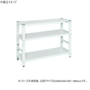 �T�J�G ���b�N���������^�C�v 1000×650×700mm �p�[���z���C�g 3�i�^�C�v TSTN3-1070W �Ƌ�/���[ �I�t�B�X���[