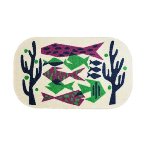 (�N���[���e�b�N�X) ���փ}�b�g DAY STARTER fish 45×75cm �C���e���A �~���E�J�[�e��