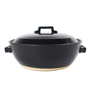 M0227 STYLE土鍋 BLACK IH8号 萬古焼 家事用品 鍋(パン)