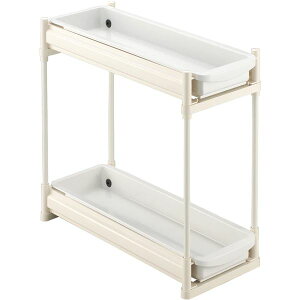 【2個セット】 伸晃 Belca シンク下スライドラック 2段 スリムタイプ SS-304