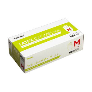 〔まとめ〕 川西工業 ラテックスグローブ 粉付 M #2133 1箱 (100枚) 〔×2セット〕 使い捨て手袋 使いきり手袋