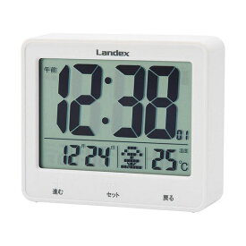 LANDEX LEDデジタル電波時計 タッチライトマスター K20589218【日時指定不可】