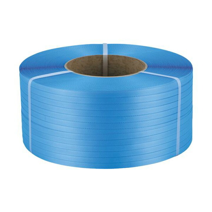 楽天市場】（まとめ）TANOSEE PPバンド 自動梱包機用15mm×3000m 青 1巻 