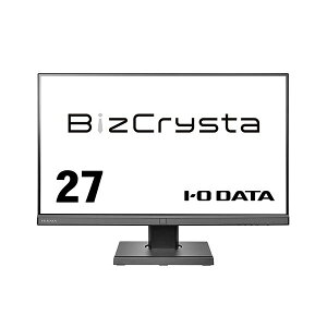アイオーデータBizCrysta Type-C搭載&フリースタイルスタンド 27型ワイド液晶ディスプレイ ブラック 5年保証LCD-BCQ271DB-F 1台