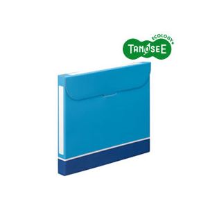 （まとめ）TANOSEE ファイルボックス A4 背幅32mm 青 50冊：DECO MAISON
