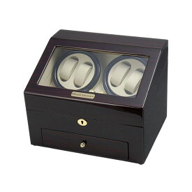 Royal hausen ロイヤルハウゼン ウォッチワインダー ワインディングマシーン 4本用 6本収納 上品な高級感 モダンデザイン GC03-D66EW