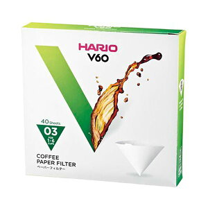 �y10�Z�b�g�z HARIO V60�p�y�[�p�[�t�B���^�[03W 1�`6�t�p 40���� VCF-03-40WX10