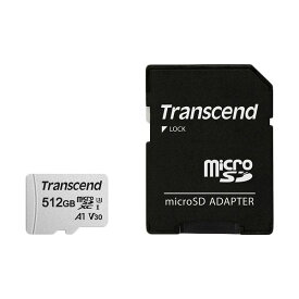 トランセンドジャパン 512GB microSDXCカード w/adapter UHS-I U3 A1 300S TS512GUSD300S-A【日時指定不可】