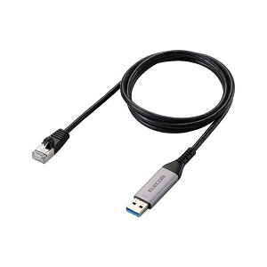 �G���R�� USB-A LAN�ϊ��P�[�u���i1Gbps�j �u���b�N LD-AL1G10BK 1m