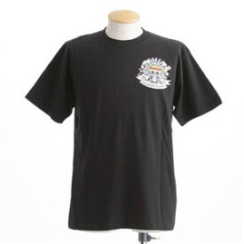 むかしむかし ワンピースコレクション 和柄半袖Tシャツ S-2449/麦わらパイレーツ 黒3L