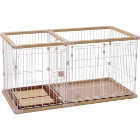 ペティオ 犬用 トイレのしつけが出来る ドッグルームサークルPlus ベージュ ワイド ペット住関連用品【代引不可】