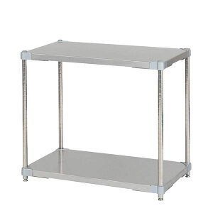 ステンレス シェルフ 46×76cm 2段 H70cm 日本製 耐錆 耐薬性 耐久性 冷蔵 冷凍 高温多湿対応 収納棚 オープンラック 組立式