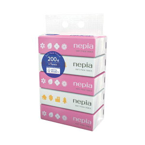 王子ネピア ネピアソフトパックティシュ 200組/個 1セット(90個:5個×18パック)