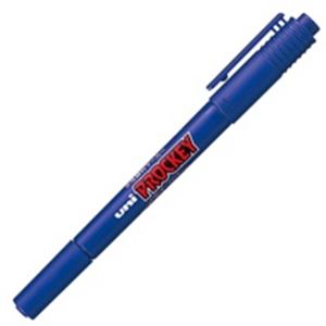 (業務用300セット) 三菱鉛筆 水性ペン/プロッキーツイン 水性顔料インク PM-120T.33 青
