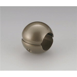 【5個セット】階段手すり滑り止め 『どこでもグリップ』ボール形 亜鉛合金 直径32mm アンバー シロクマ 日本製