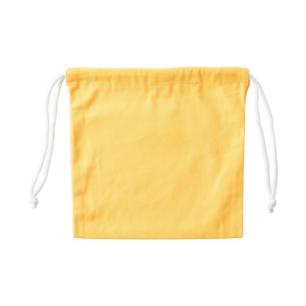 （まとめ）三栄産業 11号 帆布硬貨集金用巾着袋 レモン KC2525SET5-04 1パック（5枚） 【×5セット】のサムネイル